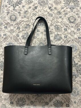 Mansur Gavriel Black Leather Tote